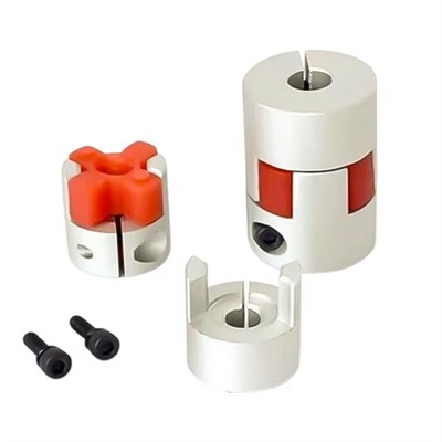 6.35x8 Hassas Boşluksuz Lastikli Alüminyum Kaplin-D20L30