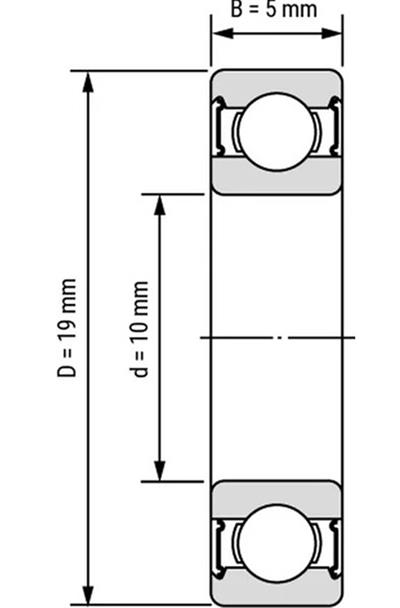 6800 2RS Rulman 10X19X5(61800 2RS)