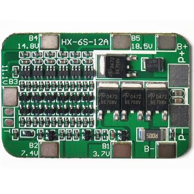 6S 12A BMS 25.5V 18650 Lityum LiPo Pil Şarj Koruma Modülü