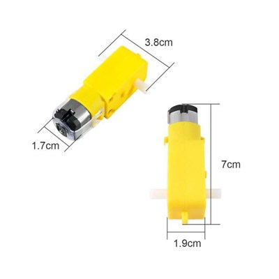 6V 250 RPM Redüktörlü Motor-Sarı