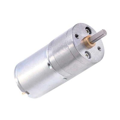 6V 25mm 12 Rpm JGA25-370 Düz Tip Redüktörlü DC Motor