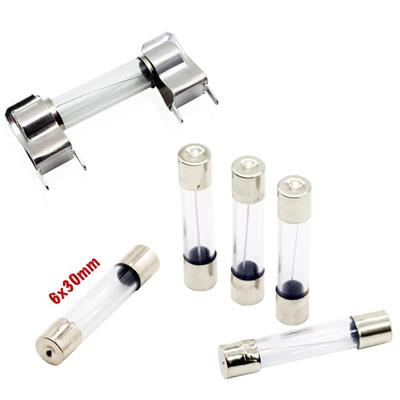 72 Parça 10 Çeşit 6x30mm Cam Sigorta Çeşitleri-Plastik Kutulu