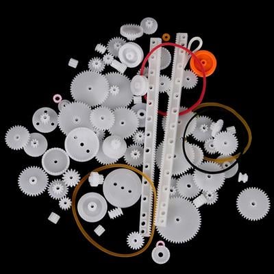 75 Parça Plastik Dişli Çark Seti (DC Motor - DIY - Hobi Seti)