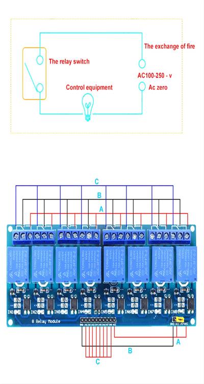 8 Kanallı 24v Röle Kartı
