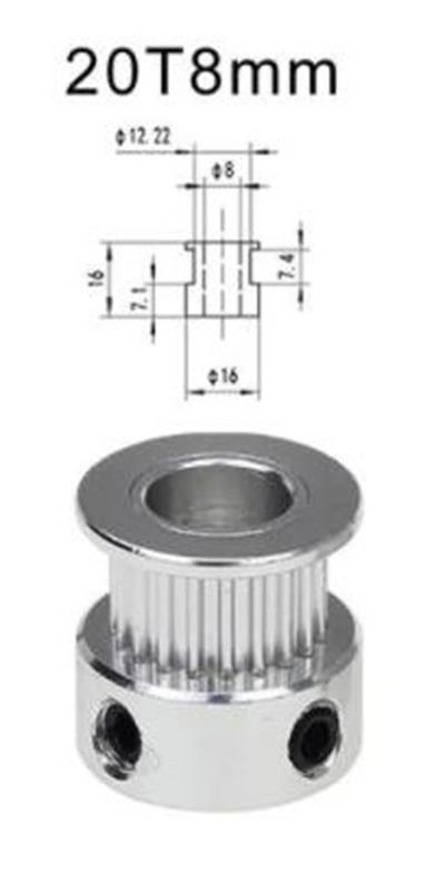 8mm Gt2 Kasnak (20 Diş)