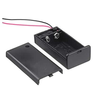 9V Pil Yuvası Kapaklı-Anahtarlı