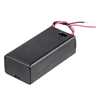 9V Pil Yuvası Kapaklı-Anahtarlı