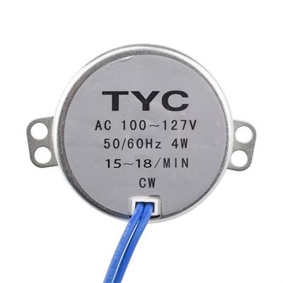 Ac Senkron Motor TYC-50 AC110V 4W 15-18 Rpm Saat Yönünde Tek Yön Dönüşlü