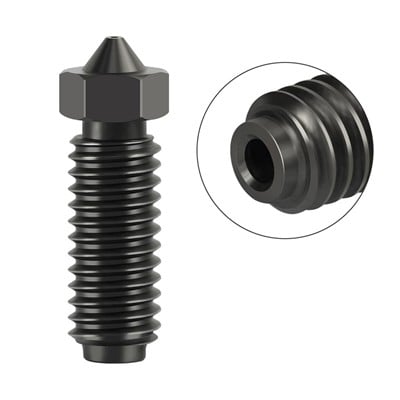 Anycubic Kobra 2-3 Pro-Plus-Max-Crator Uyumlu Sertleştirilmiş Çelik Nozzle(0.2mm)