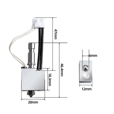 Anycubic Kobra S1 Hotend Seti-0.2mm(Sertleştirilmiş Çelik Nozzle)