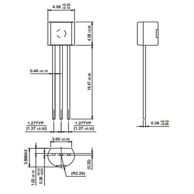 BC337 Transistör Bjt Npn TO-92 800mA, 45V(100 Adet)
