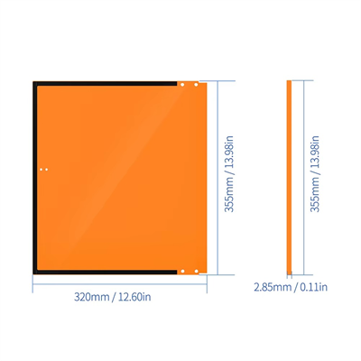 BIGTREETECH Panda Door Sunburst Orange-X1-P1 Serisi Uyumlu Renkli Ön Kapak