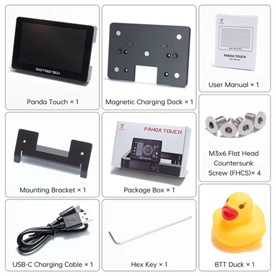 BIGTREETECH Panda Touch V1.1.1+Manyetik Usb Yuvası