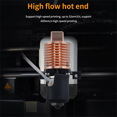 Bamb Lab P1 Serisi Yükseltilmiş Hotend Dairesel Bakır Gövde-Sertleştirilmiş V6 Çelik Nozzle-0.4mm