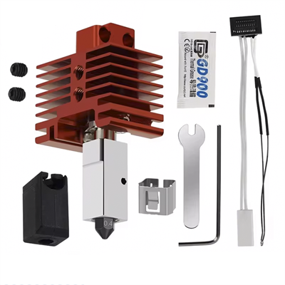 Bambu Lab  P1S-P1P Uyumlu Yükseltilmiş Hotend TZ V2.0 Bi Metal Full Hotend Seti(Kırmızı)
