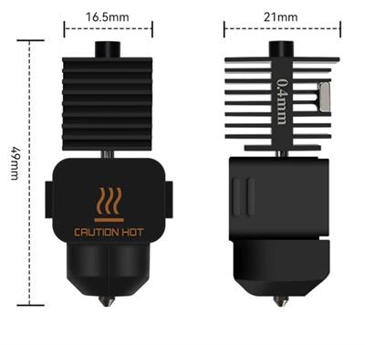 Bambu Lab A1-A1 Mini Çelik Mekanik Hotend Kiti-0.8mm