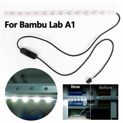 Bambu Lab A1 Harici Led Aydınlatma-AMS Lite 4 Pin Soketli-Aç Kapa Butonlu