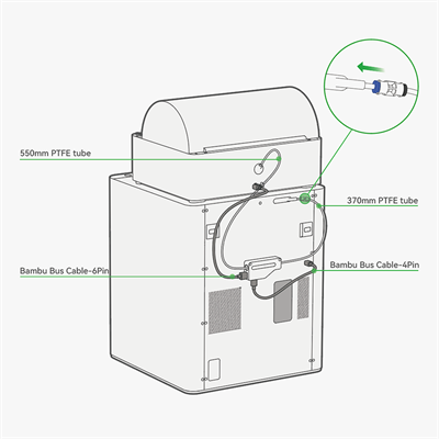 Bambu Lab X1-P1 Serisi Uyumlu Filament Buffer-SA003
