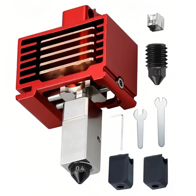 Bambu Lab X1-P1 Uyumlu Yükseltilmiş Hotend TZ 3.0 Bi Metal Mekanik Hotend Seti(Kırmızı)