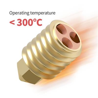 Bambu Lab X1-P1P CHT(High Flow)Bronz Nozzle(0.4mm)