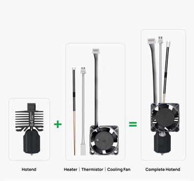 Bambu Lab X1 Serisi 0.4mm Hotend Seti-Sertleştirilmiş Çelik-FAH001