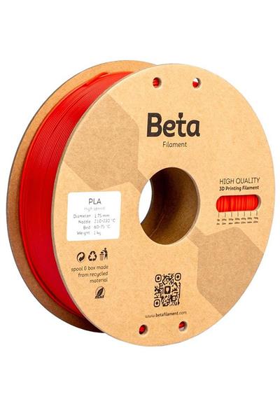 Beta PLA Plus Filament Öpücük Kırmızı 1.75mm 1000gr