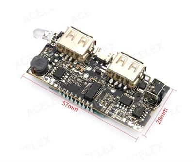 Çift Usb Çıkışlı Ekranlı Powerbank Modülü Şarj Edebilir 5v 2.1a H913-A V1.0