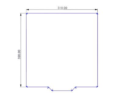 Cr10s Pro 310x320 Yay Çeliği Tabla+Yapışkanlı Manyetik Levha (0.5mm)