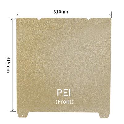Creality Cr-10 Smart Pro Ender3 S1 Plus Çift Taraflı Pütürlü Pei Kaplı Yay Çeliği Tabla-310x315mm