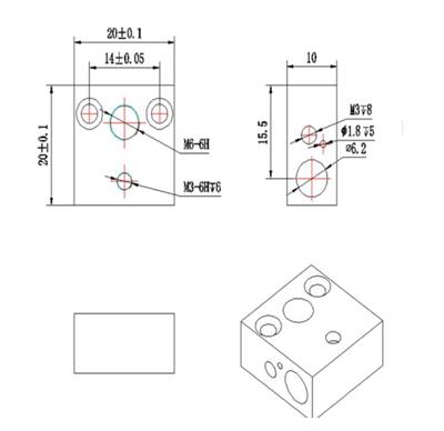 Creality Ender 3-Cr10 Isıtma Bloğu(Kare Blok)