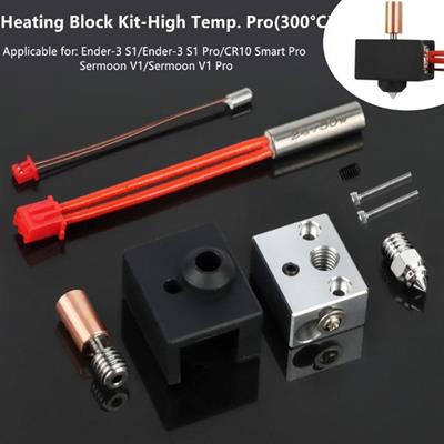 Creality Ender 3 S1 Pro-Cr10 Smart Pro Isıtma Bloğu Seti-24V 50W-300°C