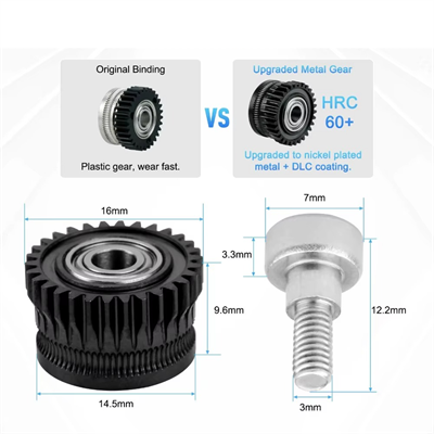 Creality K1-K1C-K1 Max-Ender V3-V3 Plus Extruder Dişlisi(Sertleştirilmiş Çelik)