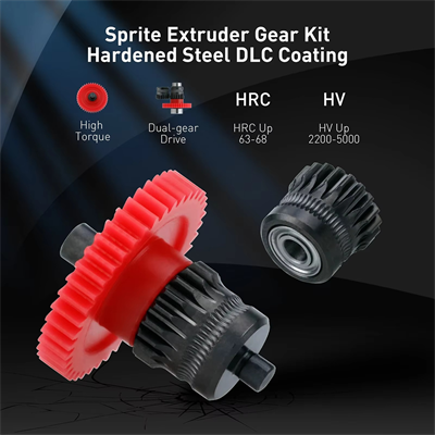 Creality Sprite Extruder Upgrade Dişli Seti(Sertleştirilmiş Çelik)