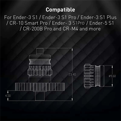 Creality Sprite Extruder Upgrade Dişli Seti(Sertleştirilmiş Çelik)