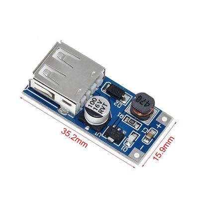 DC 5V 600 mA USB Çıkışlı Voltaj Yükseltici Regülatör Kartı-Step Up(Mavi Board)