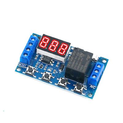 DC 6-30V Zaman Ayarlı Gecikmeli Çok Fonksiyonlu Röle Kartı Ekranlı(Micro USB Girişli)