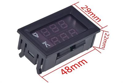Dijital Voltmetre Dijital Ampermetre DC 100V 10A