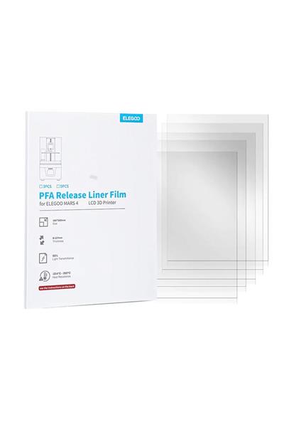 Elegoo Mars 4 Uyumlu PFA FEP Film 6.6 İnç. 146x206mm-5 Adet