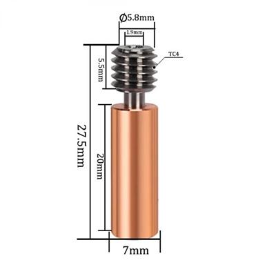Elegoo Neptune 4-4 Pro Uyumlu Titanyum Bi Metal Barel