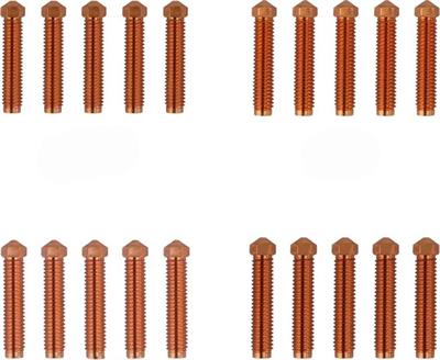Elegoo Orange Storm Giga 20 Parça Nozzle Seti(0.4-0.6-0.8-1.0)