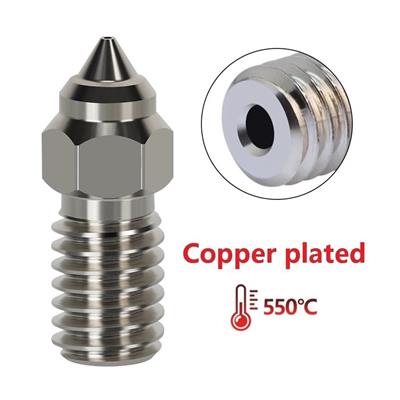 Ender 3 V3 SE-Ender 7-Ender 5 S1  Krom Zirkonyum Bakır Nozzle 500°C(0.4mm)