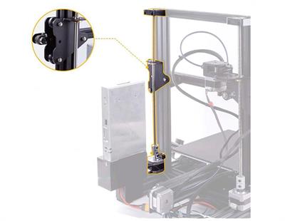 Ender 3 çift z eksen yükseltme metal parçası(Siyah)