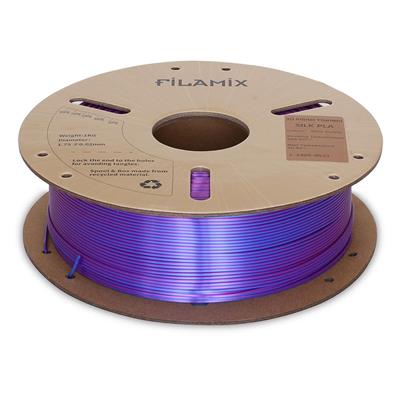 Filamix Silk Magic PLA Filament 1.75mm 1Kg-Mavi-Mor