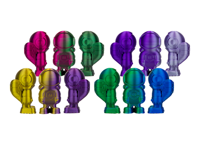 Filamix Silk Magic PLA Filament 1.75mm 1Kg-Mavi-Yeşil