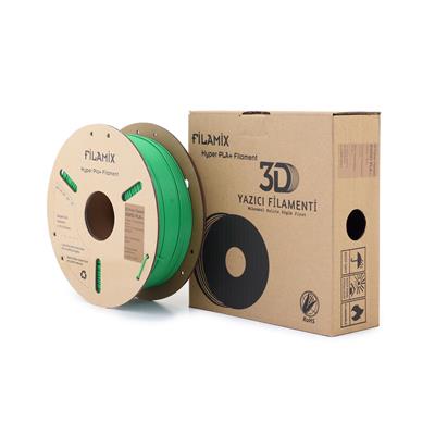 Filamix Yüksek Hızlı Hyper PLA+ Filament 1.75mm 1Kg-Floresan Yeşil