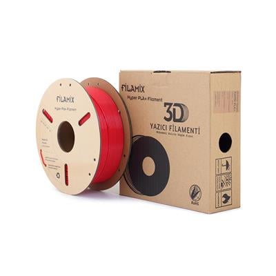 Filamix Yüksek Hızlı Hyper PLA+ Filament 1.75mm 1Kg-Ateş Kırmızı