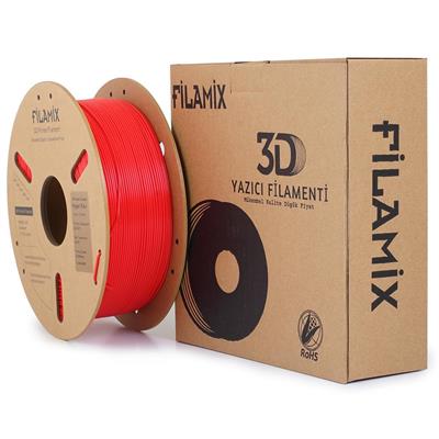 Filamix Yüksek Hızlı Hyper PLA+ Filament 1.75mm 1Kg-Gerçek Koyu Kırmızı