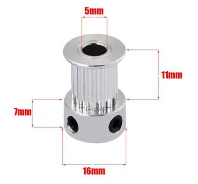 GT2 20 Diş Kasnak 10mm Kayış İçin(5mm)
