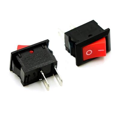KCD1-11 On Off Işıksız Mini Anahtar Kırmızı(2 Pinli)
