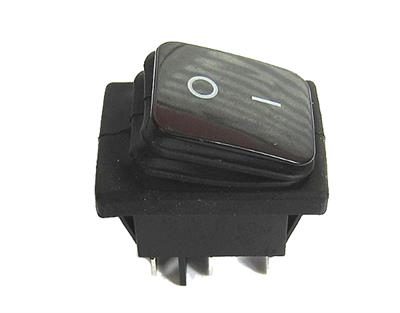 KCD2 201 Su Geçirmez Siyah ON-OFF Anahtar 4 Pin(Siyah)